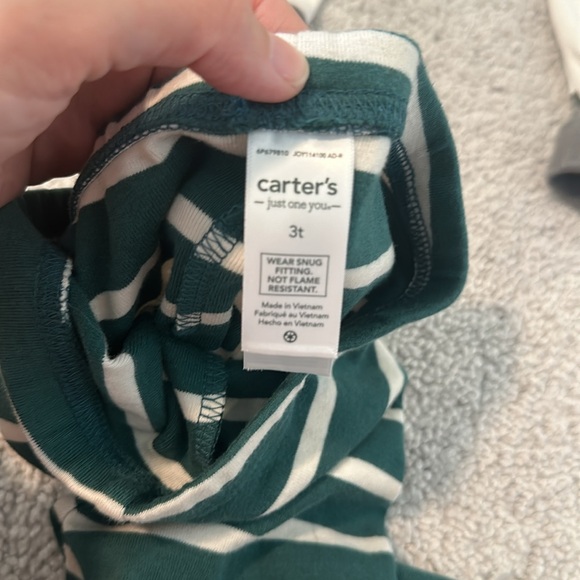 Boys 2pc pajama pant bundle Burt’s Bees Kids & Carter’s 3T - Picture 3 of 5